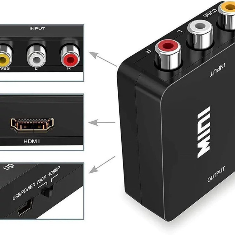 کارت rca به hdmi افزایش،کیفیت فیلم های ویدیویی و بلعکس hdmi به rca