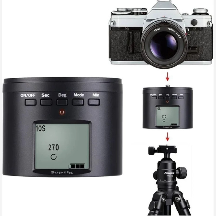 سه پایه دوربین و موبایل و لایت برای کنترل سوژه در 360 درجه