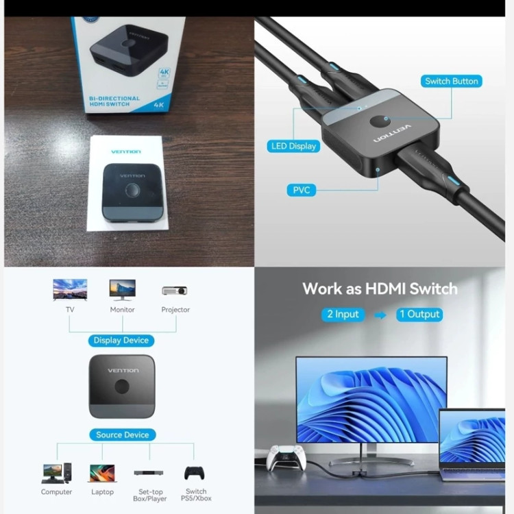تبدیل دو فرستنده hdmi به یک گیرنده و بلعکس محصول آمازون