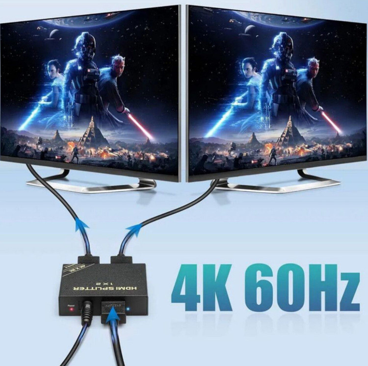 اسپلیتر hdmi یک در دو